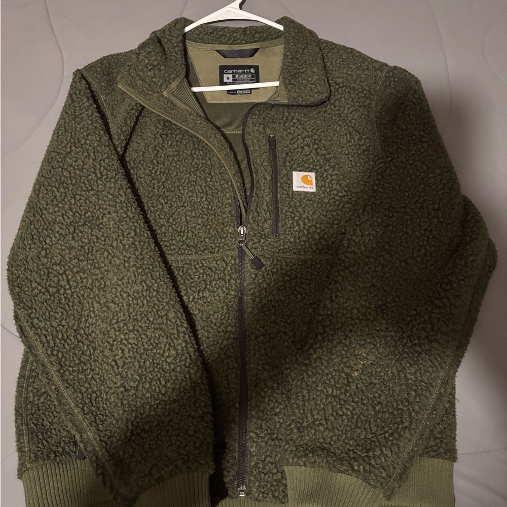 Men's fleece carhartt jacket